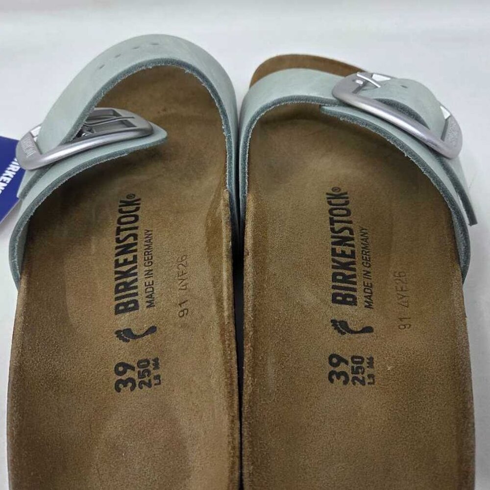 New women's 39 (US 8) Narrow fit Birkenstock Madrid Big Buckle sandals Pure Sage - Picture 10 of 11